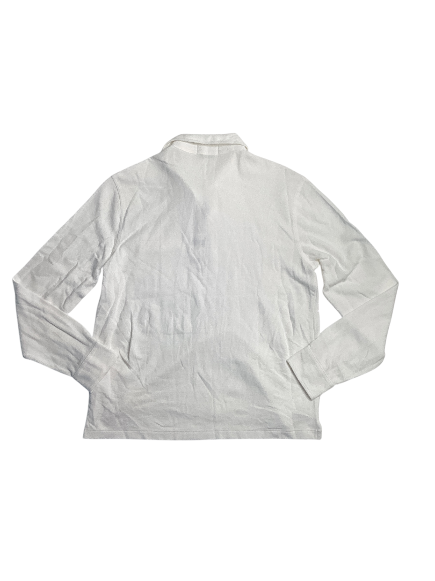 Polo Ralph Lauren Polo Regular Fit Long Sleeve Pocket Polo Shirt Medium White