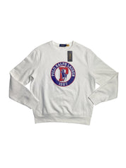 Polo Ralph Lauren Mens Sweatshirt Polo Logo 1967 Fleece Sweatshirt White Large