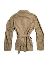 Polo Ralph Lauren Mens Belted Cotton Jacket Large Brown / Khaki
