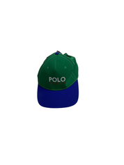 Polo Ralph Lauren Mens Green / Blue Logo Baseball Cap Hat Adjustable