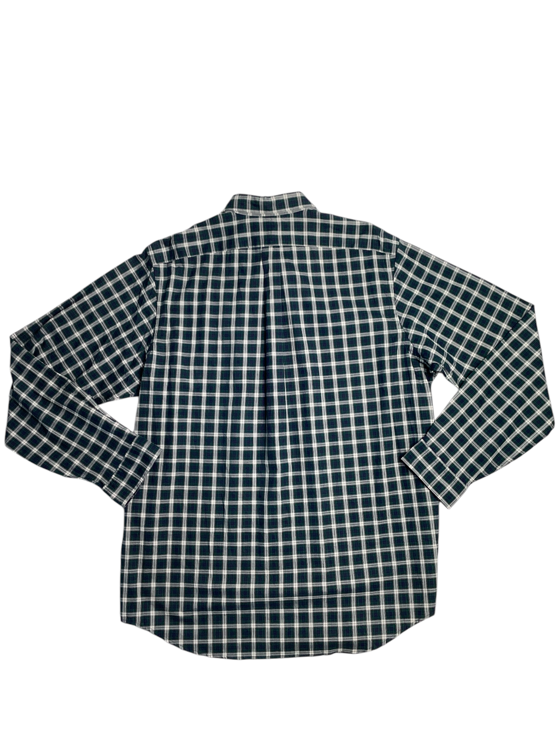 Polo Ralph Lauren Mens Classic Fit Button Down Dress Shirt XXL 2XL Green Plaid