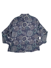 Perry Ellis Mens Blue Linen Button Down Shirt XXLarge