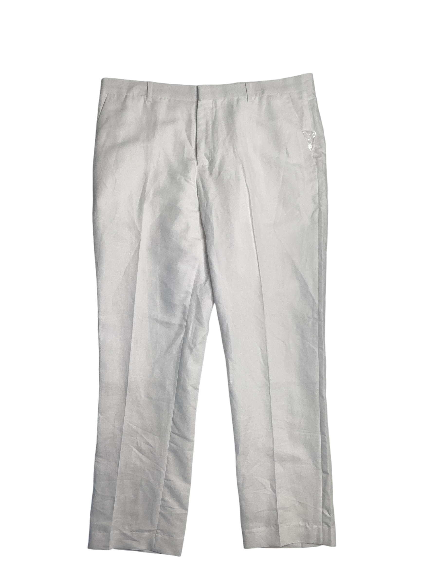 Perry Ellis Mens Classic fit Dress Pants 36 / 30 White Solid