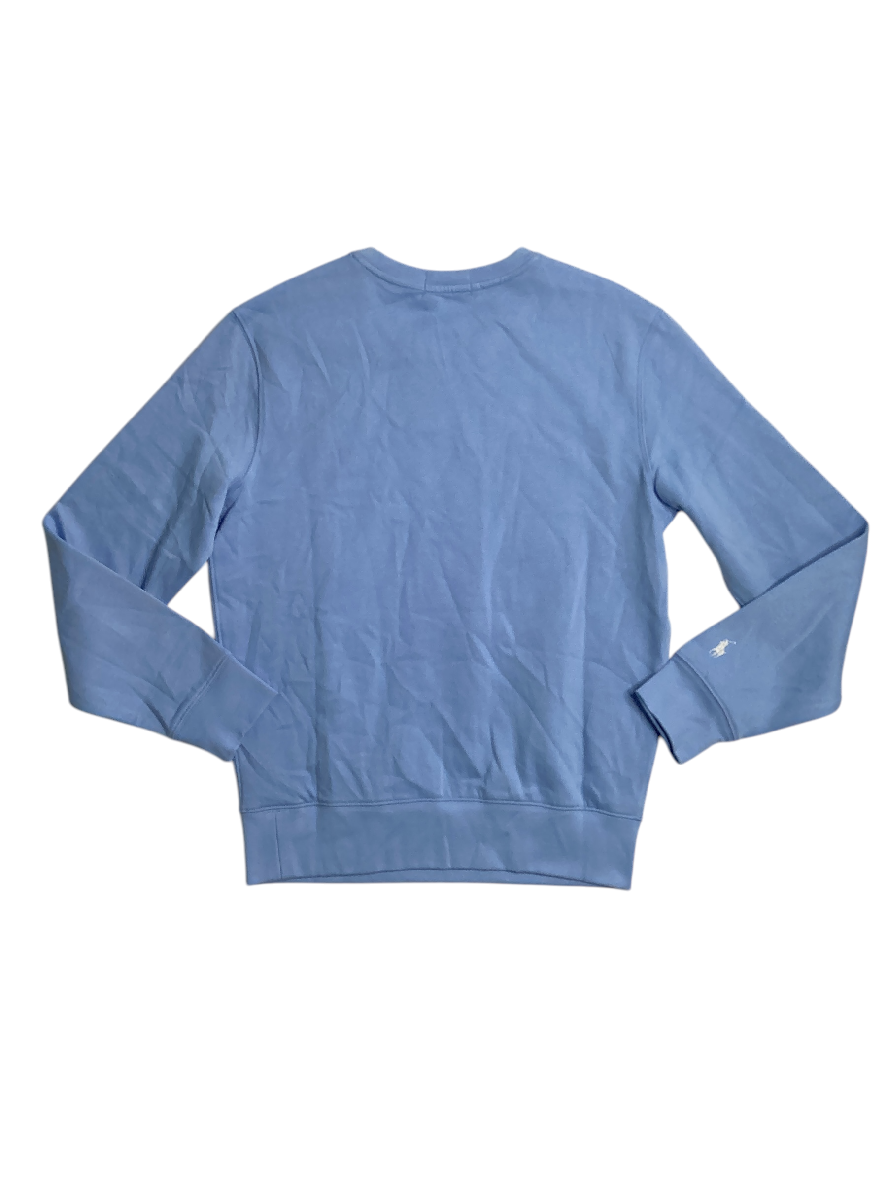 Polo Ralph Lauren Mens Long Sleeve Crewneck Logo Graphic Sweatshirt Blue Medium