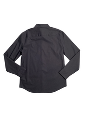 Calvin Klein Men's Slim-Fit Chambray Button Shirt XL Forged Iron Grey