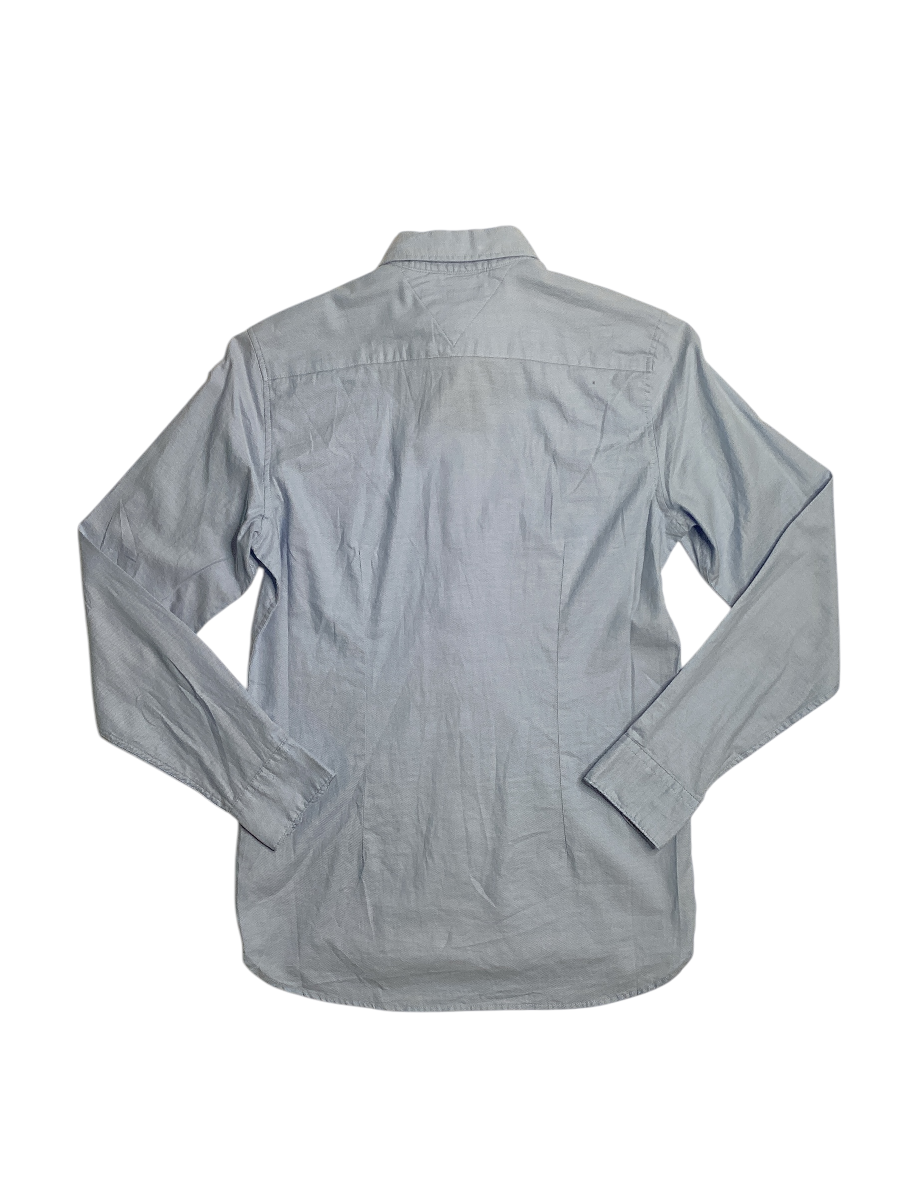 Tommy Hilfiger Mens Long Sleeve Button Down Shirt Blue Small