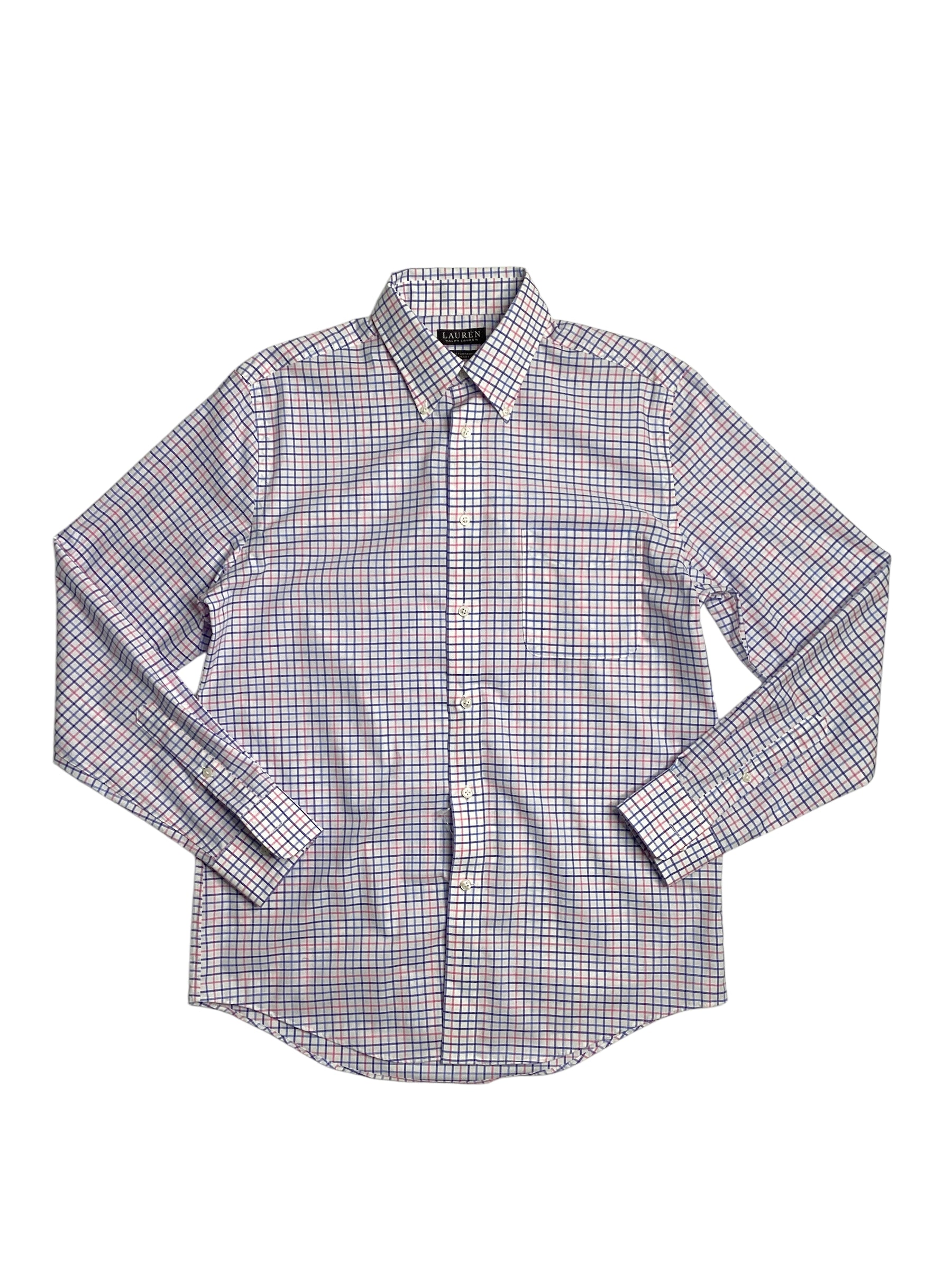 Lauren Ralph Lauren Men's Regular-Fit UltraFlex Dress Shirt Pink 15.5 34 35