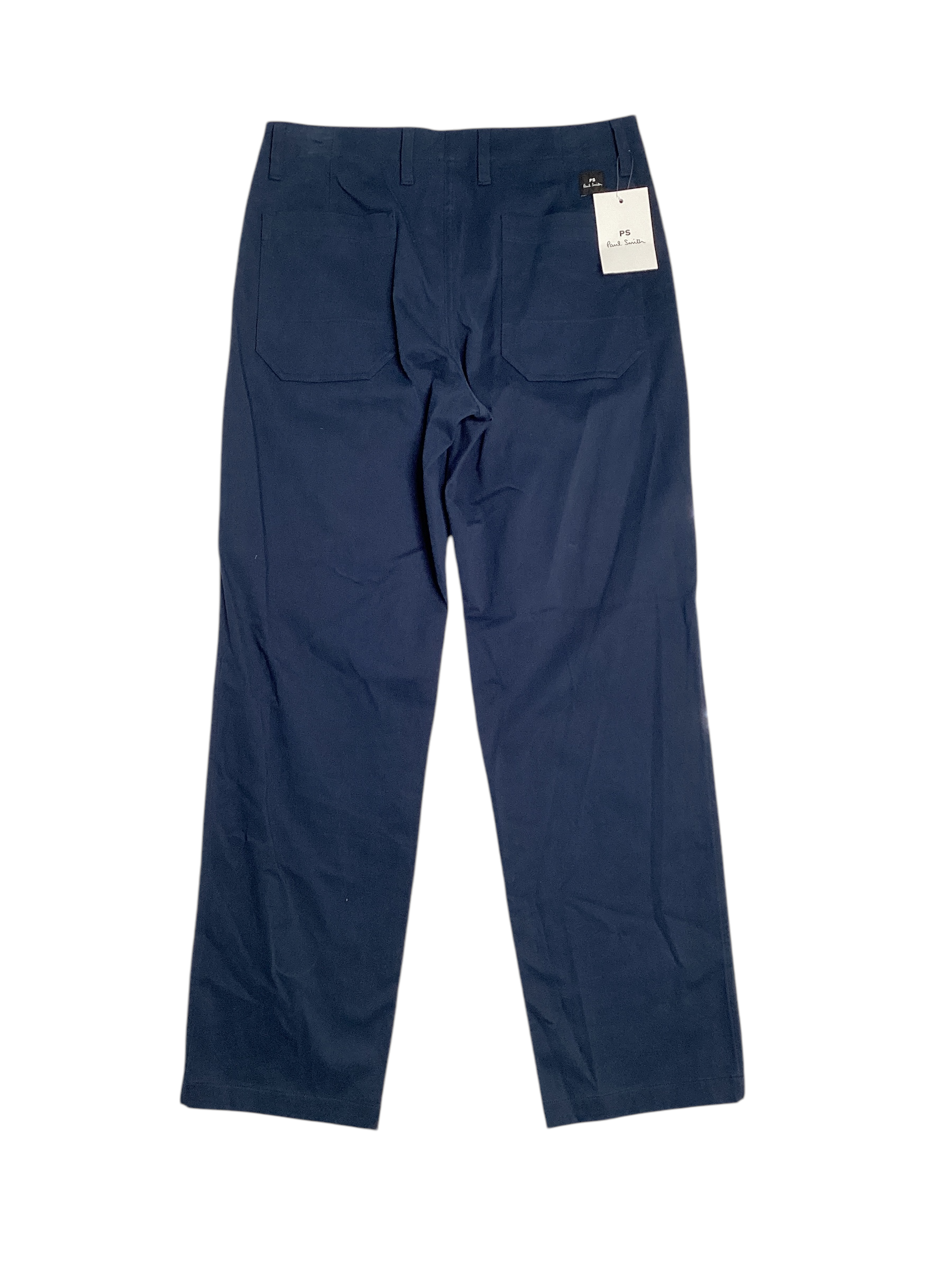 PS Paul Smith Mens Cotton Blend Loose Fit Pants 29 x 30 Navy Blue
