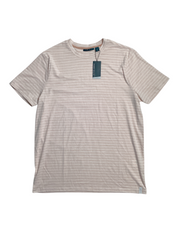Perry Ellis Men's Short Sleeve Crewneck T Shirt Sepia Rose Pink Large