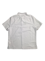Perry Ellis Men's Short Sleeve Button Down Dobby Shirt White XL