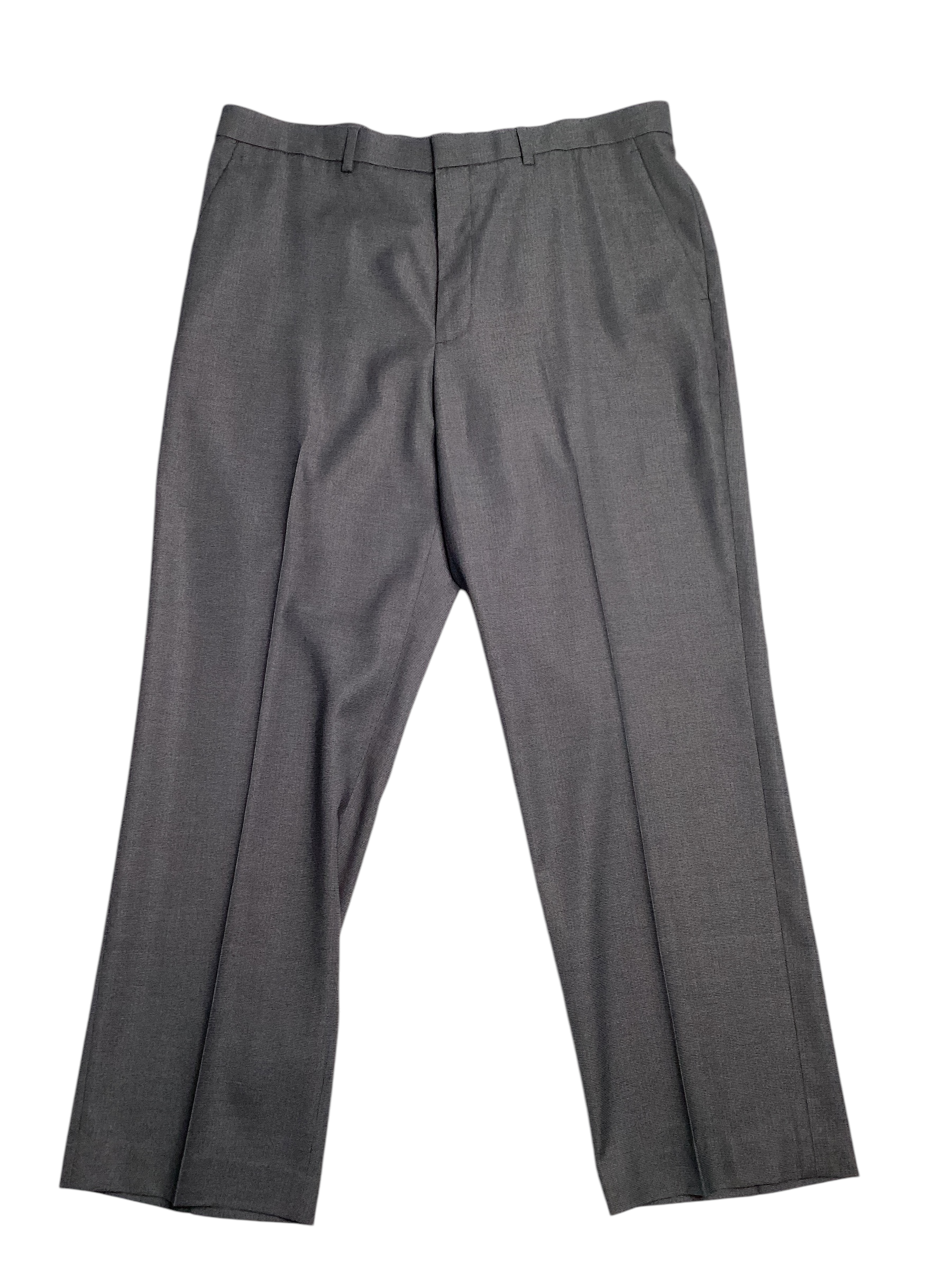 Perry Ellis Portfolio Men's Non Iron Dress Pants Brushed Nickel 36 x 29