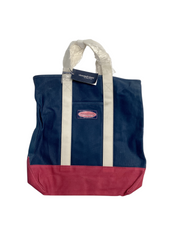 Vineyard Vines Island Canvas Tote Bag Blue Pink