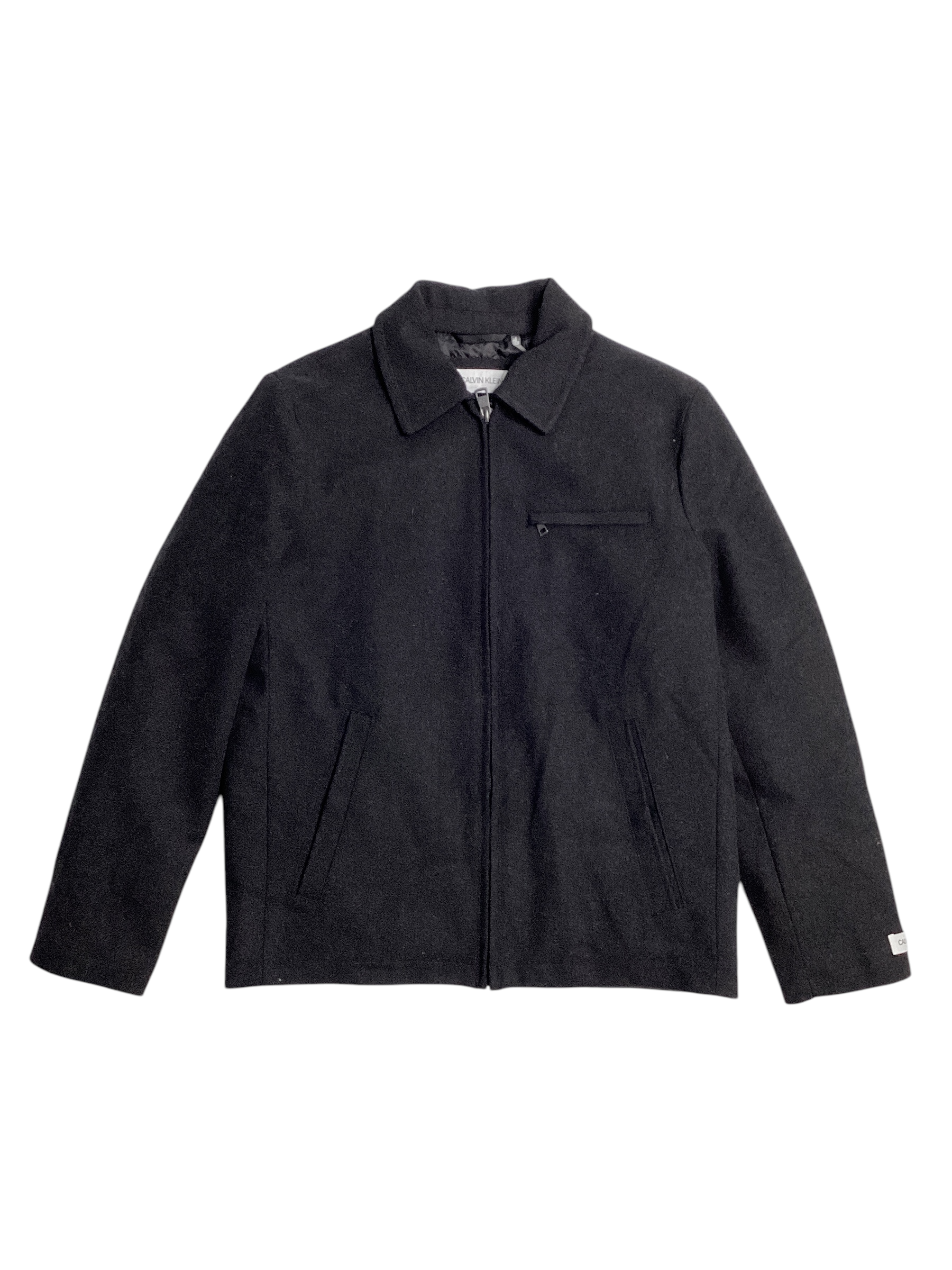 Calvin Klein Men’s Wool Hipster Jacket Medium Charcoal Grey
