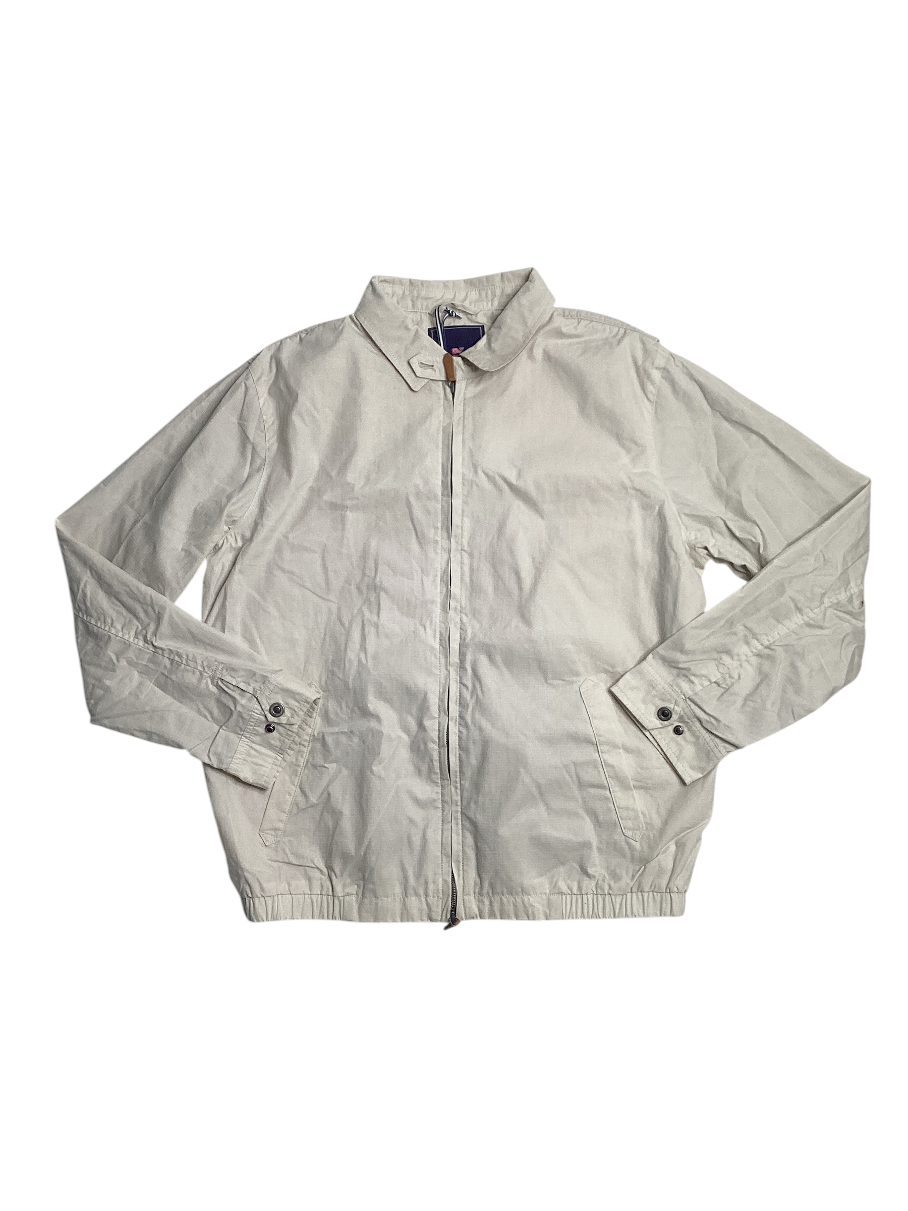 Vineyard Vines Mens Heritage Harrington Jacket Coat Beige Large