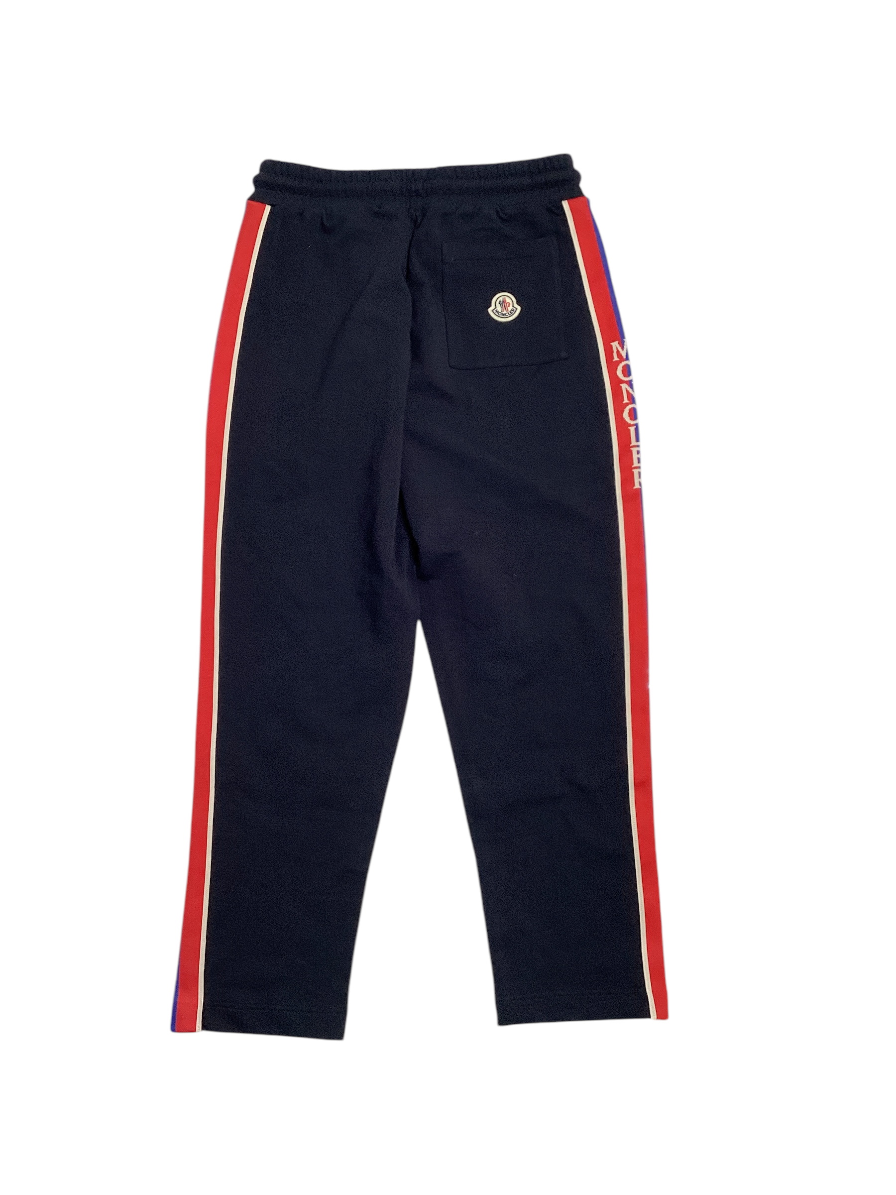 Moncler Mens Cotton Blend Regular Fit Sweatpants Small Navy Blue