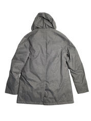 Herno Laminar Mens City Trench Coat EU 50 US 40 Light Grey Hooded