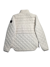 Moose Knuckles Mens Boynton Quilted Down Jacket Medium Plaster White