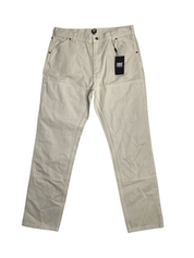 Frye Men's Cotton Five-Pocket Carpenter Pants Off White 32 x 32