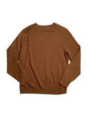 Nautica Men's Navtech Performance Classic-Fit Soft V-Neck Sweater Medium Brown