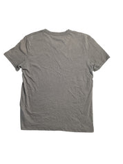 Lucky Brand Mens Burnout V Neck Short Sleeve T Shirt Grey Medium