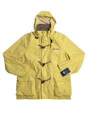 Nautica Mens 1983 Range Parka Raincoat jacket Medium Yellow