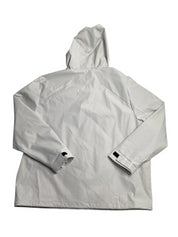 DKNY Mens Flex Tech Hooded Rain Jacket Ice Grey 2XL XXL Raincoat