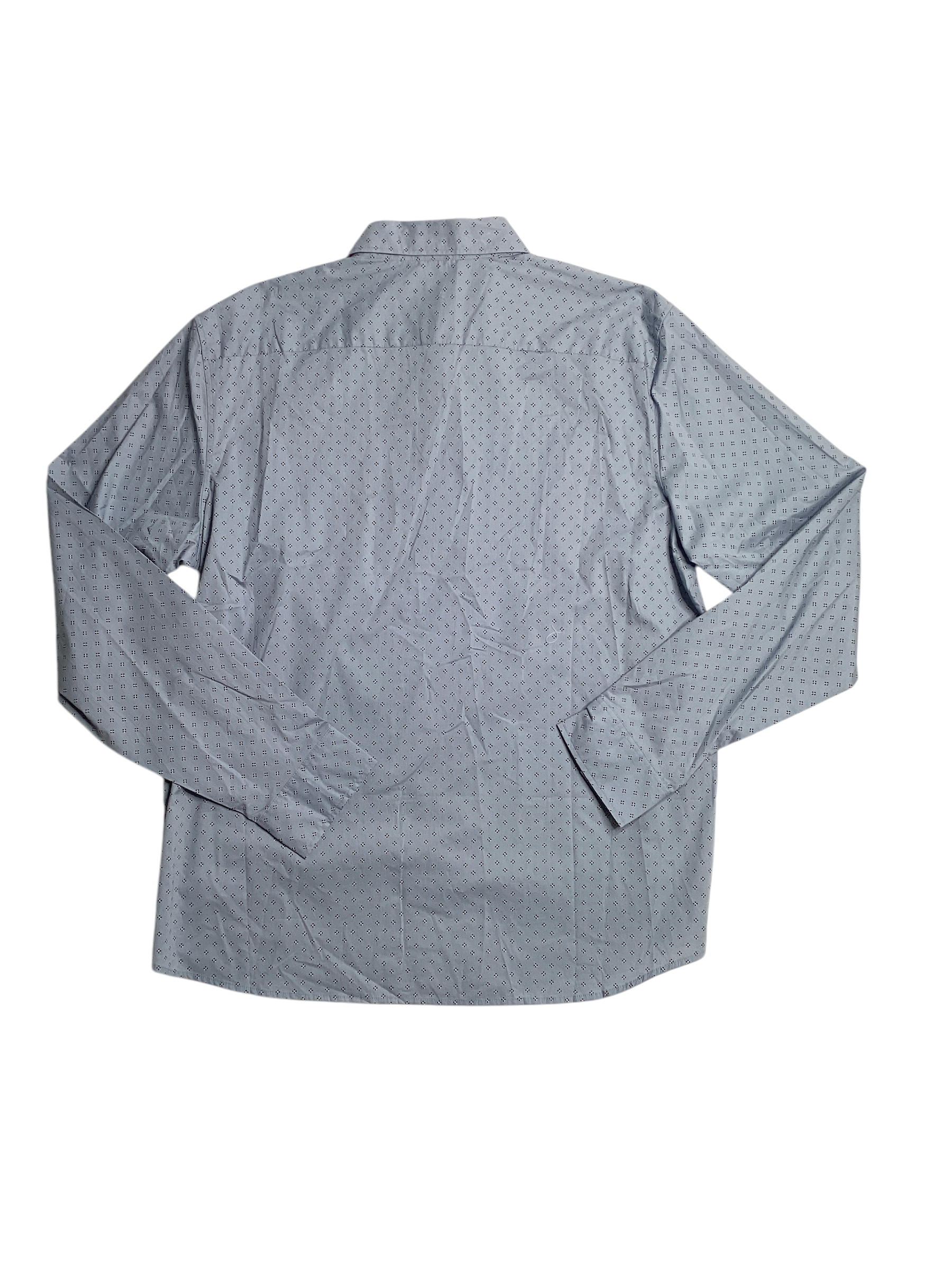 Michael Kors Mens Slim Fit Button Down Shirt XXL 2XL Blue