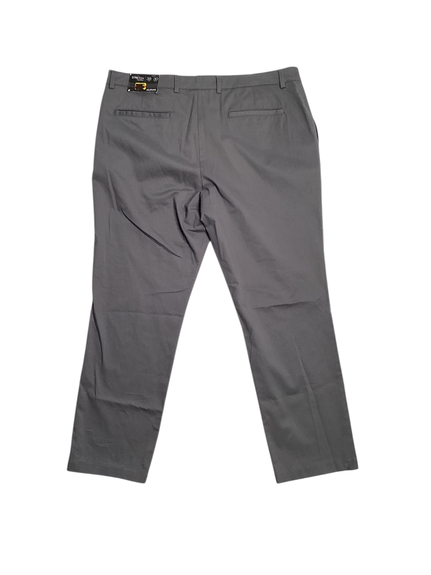 Alfani Mens Easy Stretch Grey Pants 38 x 30 Grey