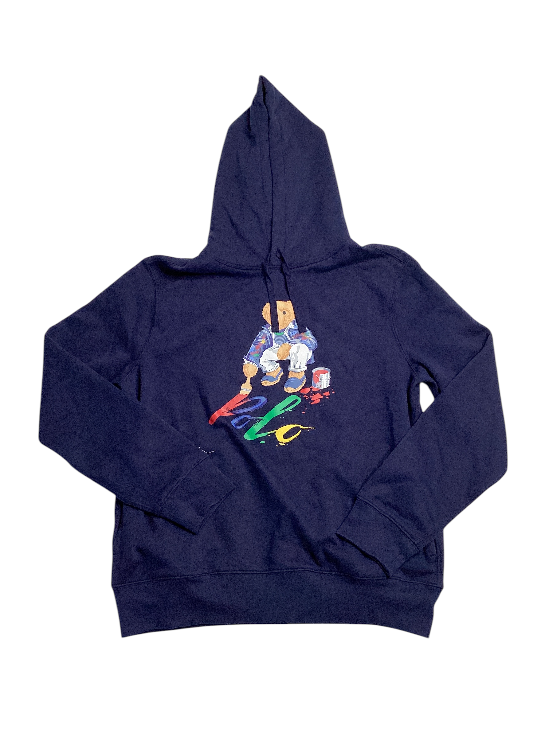 Polo Ralph Lauren Mens Polo Bear Hoodie Sweatshirt Large Navy Blue