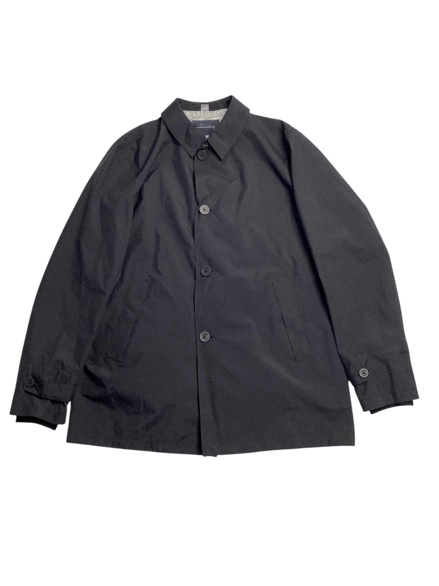 Herno Mens Laminar Goretex Raincoat Coat 50 IT / 40 US Medium Black Waterproof