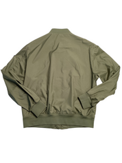 Moncler Mens Bharani Bomber Jacket Coat 4 / XL Olive Green