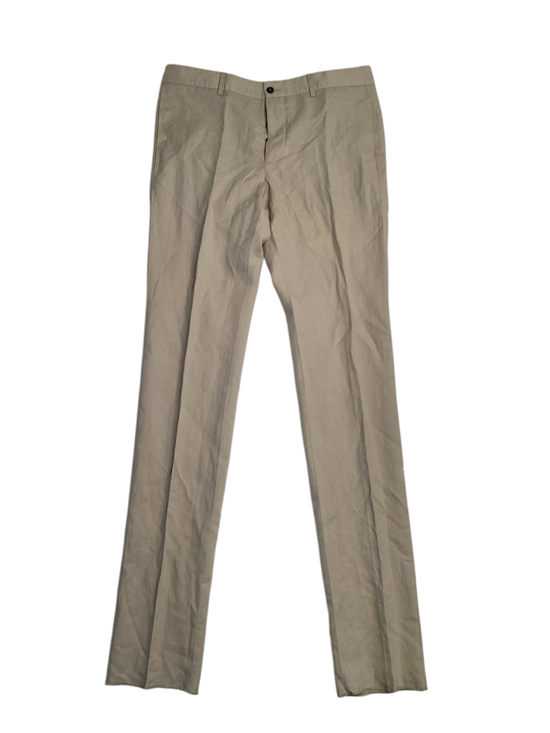 Massimo Alba Men Sloop Regular Fit Wool Linen Suit IT 50R US 40R / 34W Tan Beige