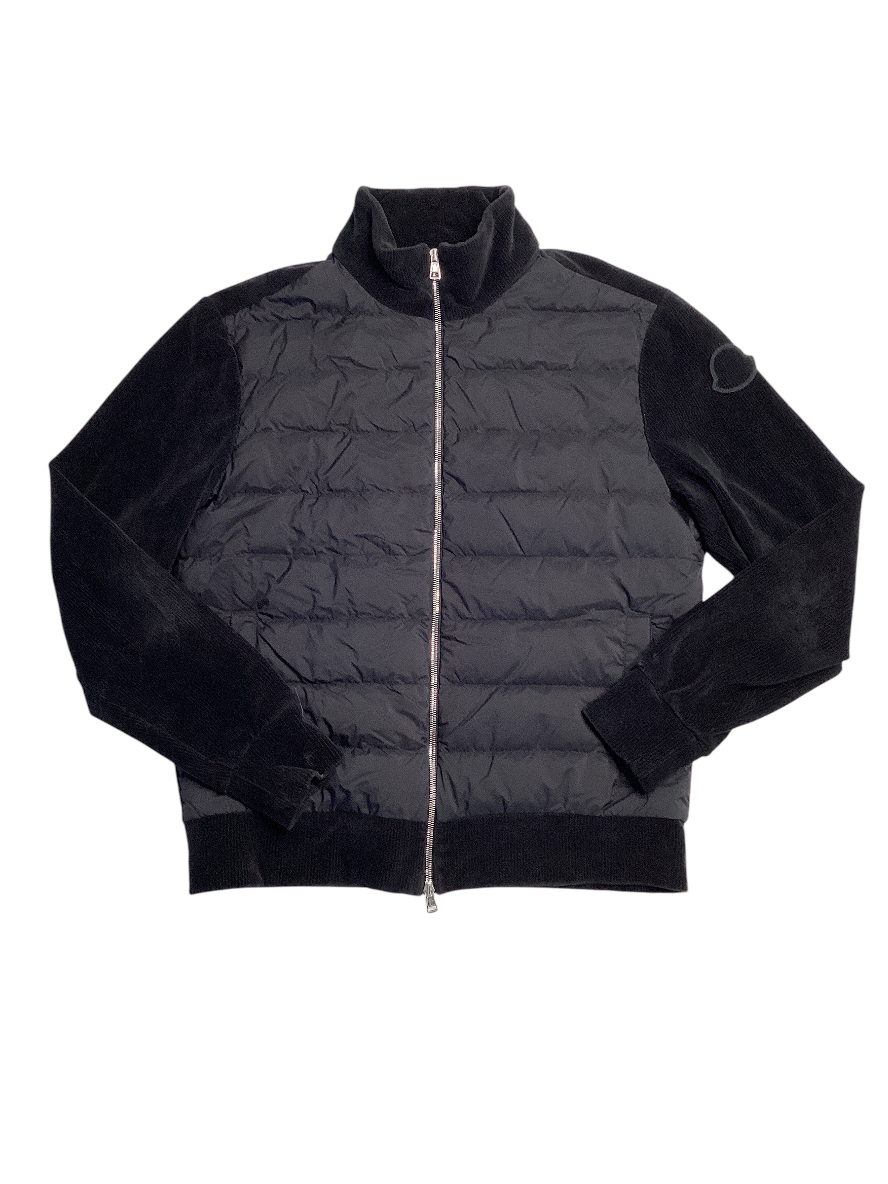 Moncler Men's Padded Zip Up Cardigan Jacket Coat Large Black