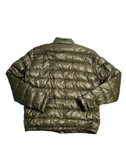 Moncler Mens Acorus Down Jacket Coat Size 4 / Large Olive Green