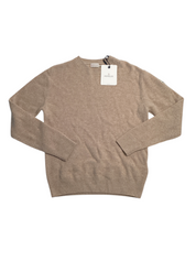 Moncler Mens Crewneck Wool Cashmere Sweater Large Tan