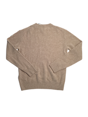 Moncler Mens Crewneck Wool Cashmere Sweater Large Tan