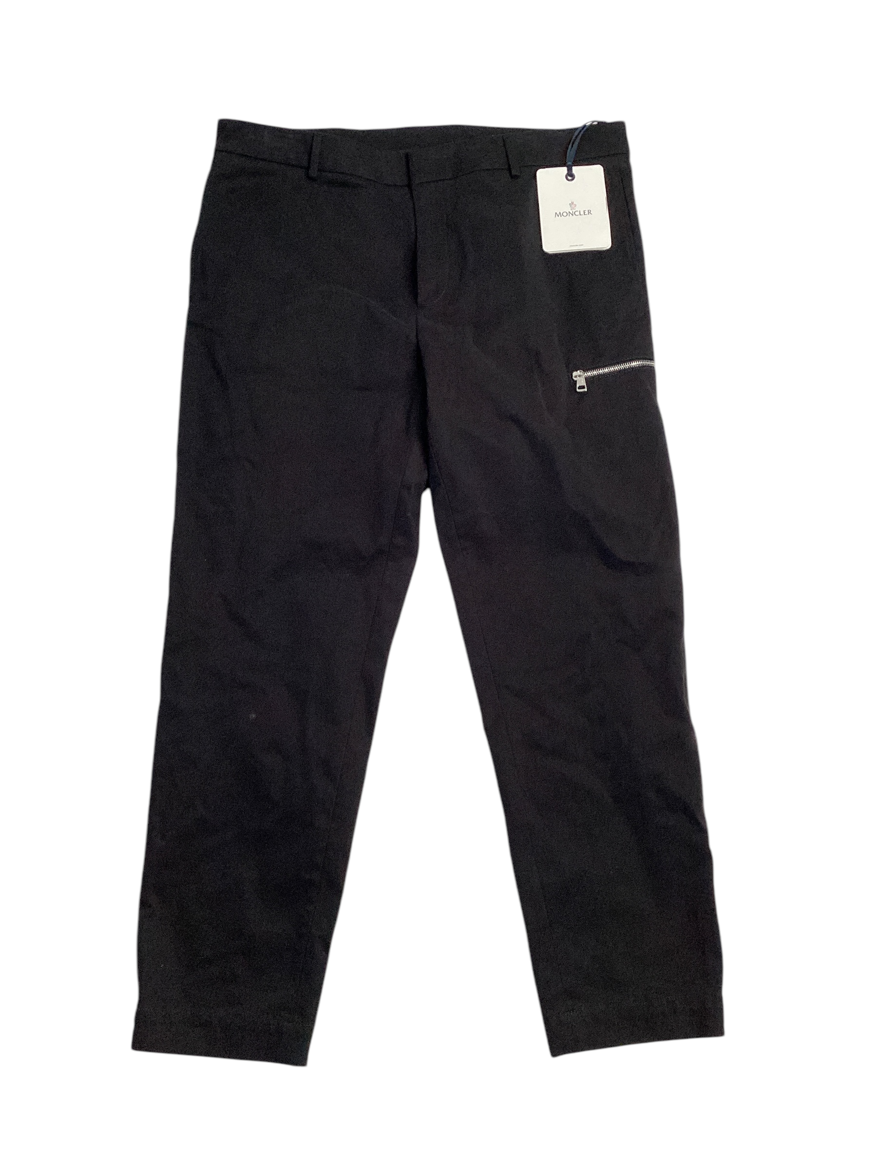 Moncler Mens Loose Fit Trousers Pants IT 54 / US 38 x 30 Black