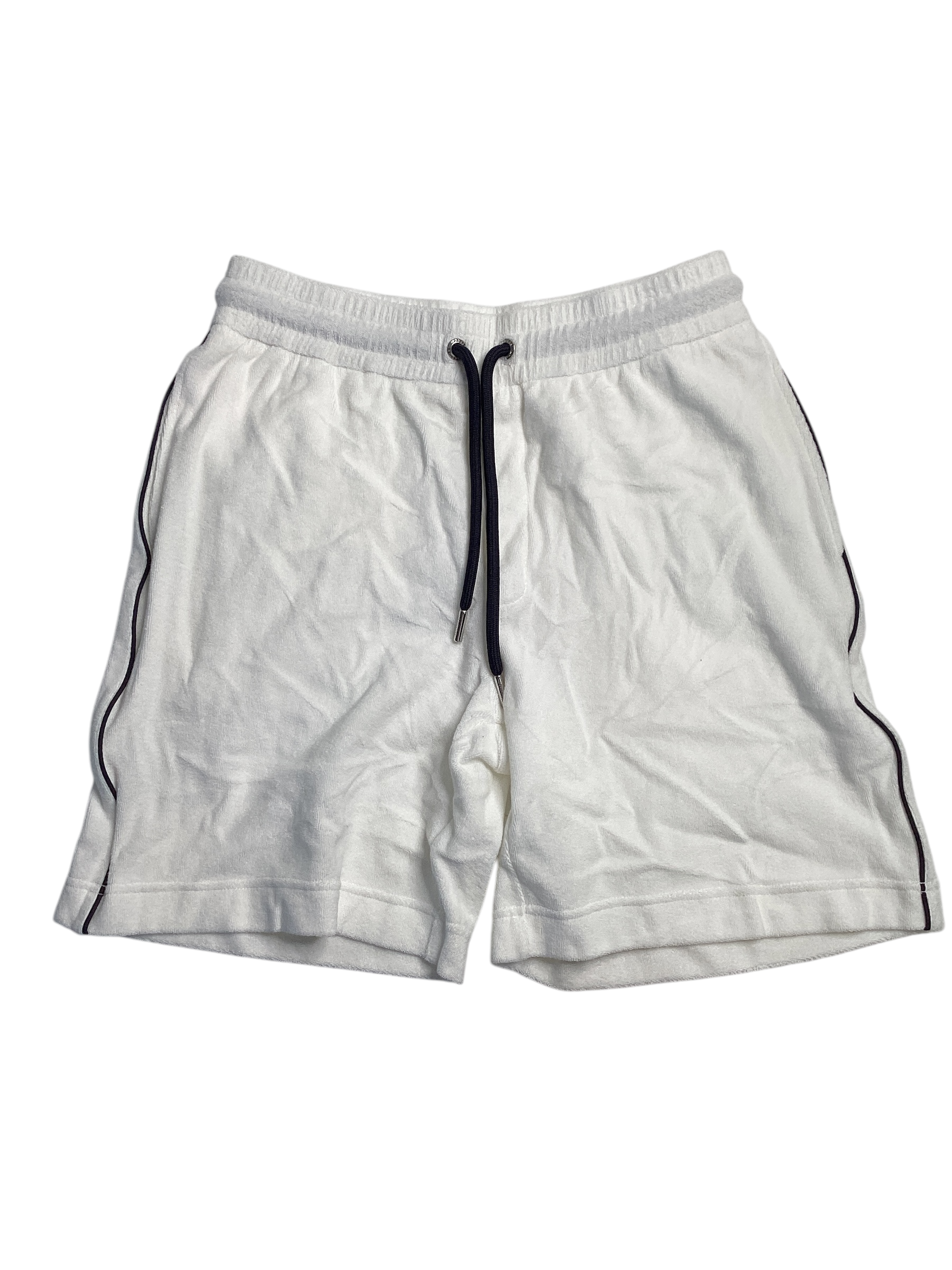 Moncler Mens Kevyn Three Pocket Terry Shorts Small White