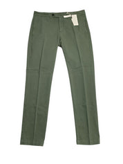 Massimo Alba Mens Cotton & Cashmere Regular Fit Suit Dress Pants 52 IT 36 Green
