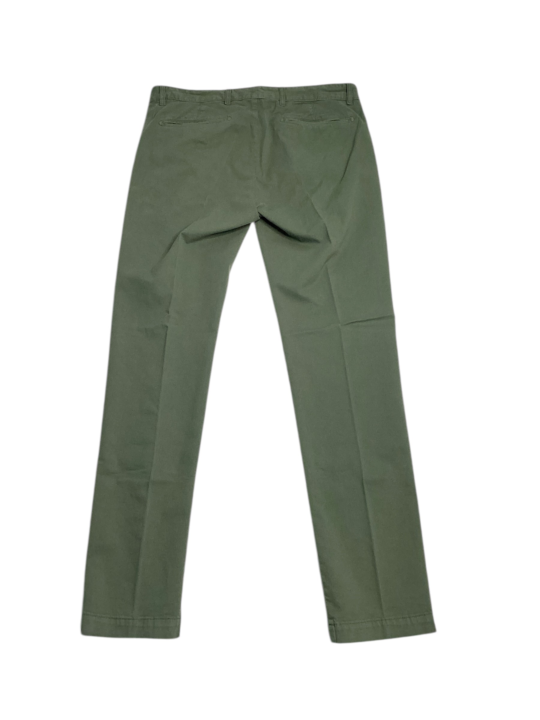 Massimo Alba Mens Cotton & Cashmere Regular Fit Suit Dress Pants 52 IT 36 Green