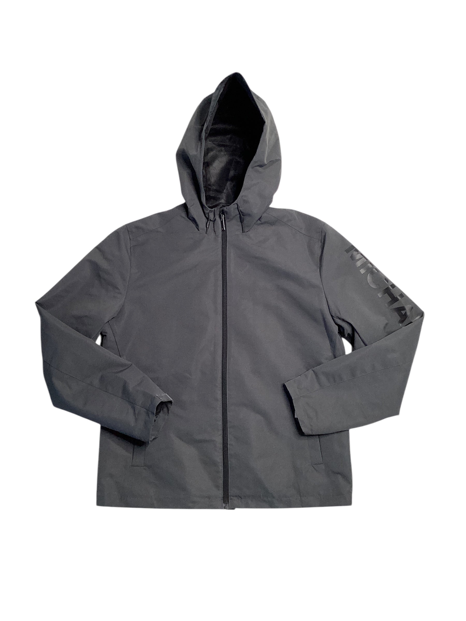 Michael Kors Mens Logo Windbreaker Jacket Medium Dark Grey