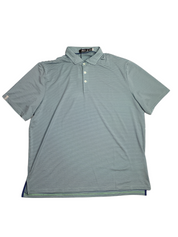 RLX Ralph Lauren Striped Short Sleeve Golf Polo Shirt Green 2XL