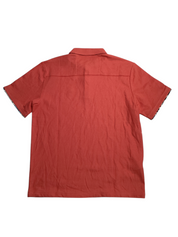 Tommy Bahama Regular Fit Short Sleeve Polo Shirt Medium Red Cotton Blend