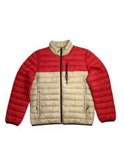 Club Room Mens Packable Puffer Jacket Large Red / Tan