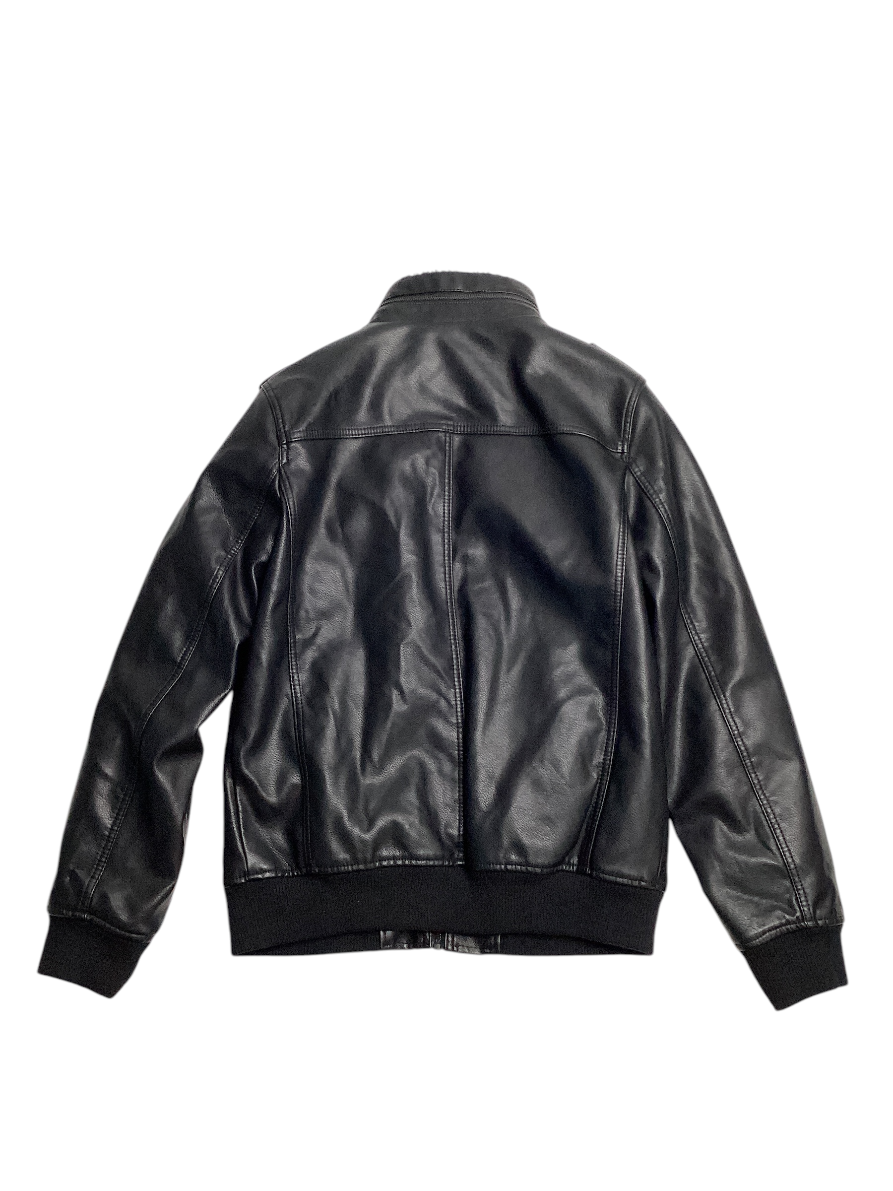 Levis Mens Shearling Lined Faux Leather Jacket Small Black