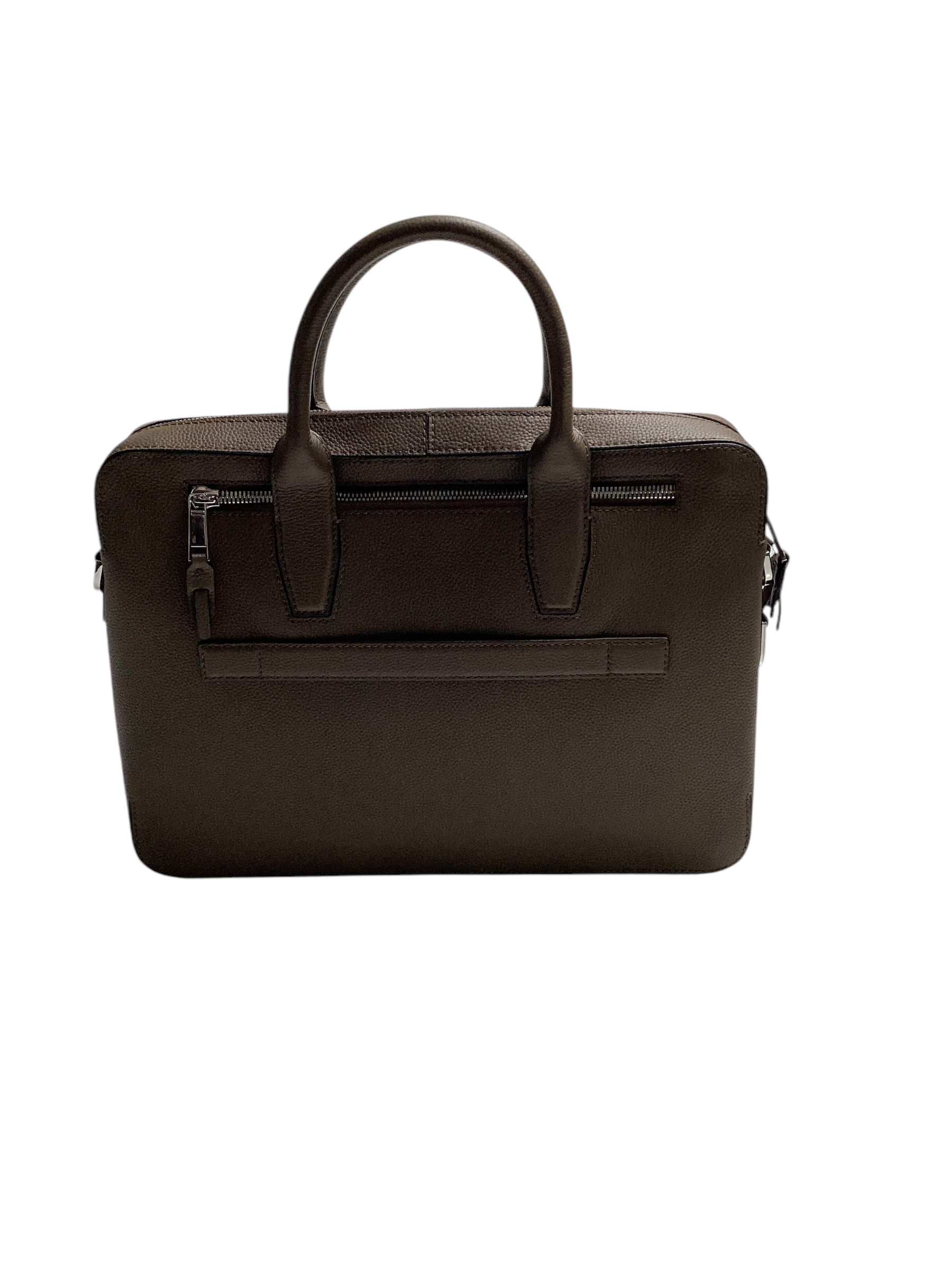 BOSS Hugo Boss Highway Leather Document Case Brown