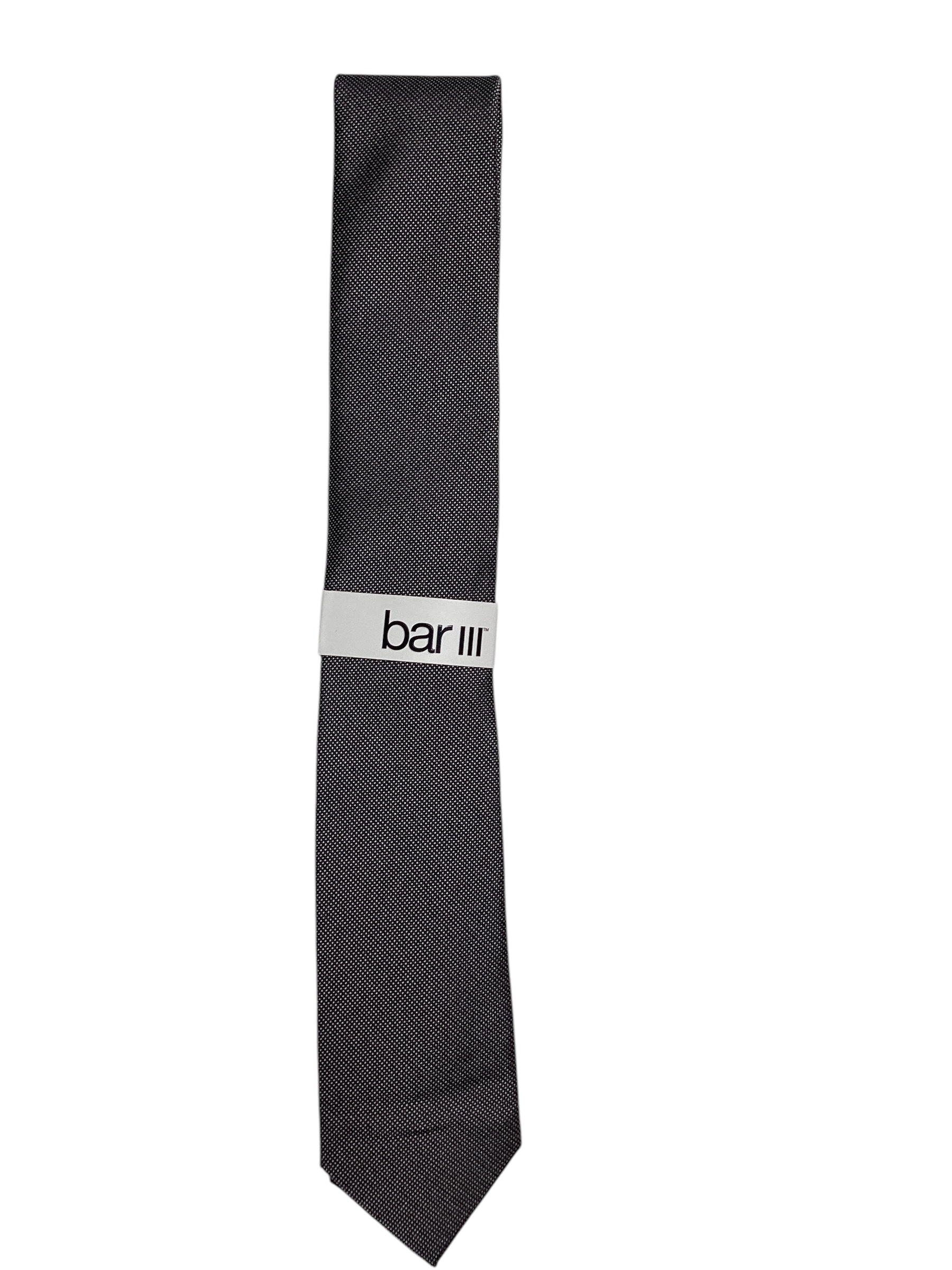 Bar III Men's Necktie Solid Taupe Grey Tie OS