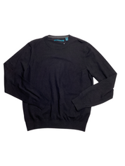 Perry Ellis Men's Crewneck Tech Pullover Black Size Large