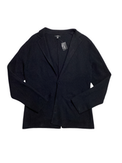 Alfani Mens Sleek Regular Fit Blazer Cardigan Sweater Deep Black XL