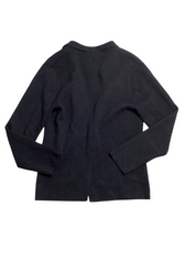 Alfani Mens Sleek Regular Fit Sweater Blazer Deep Black Large